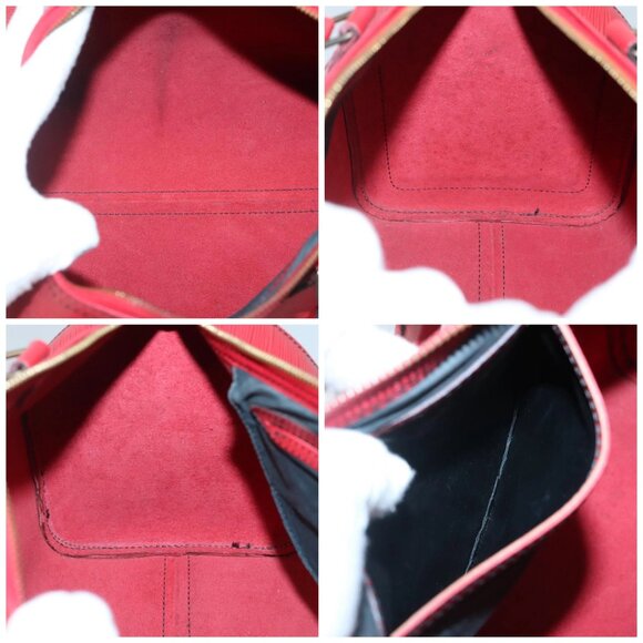 LOUIS VUITTON Epi Speedy 30 Hand Bag Castilian Red M43007 LV Auth 138671 - Picture 15 of 16